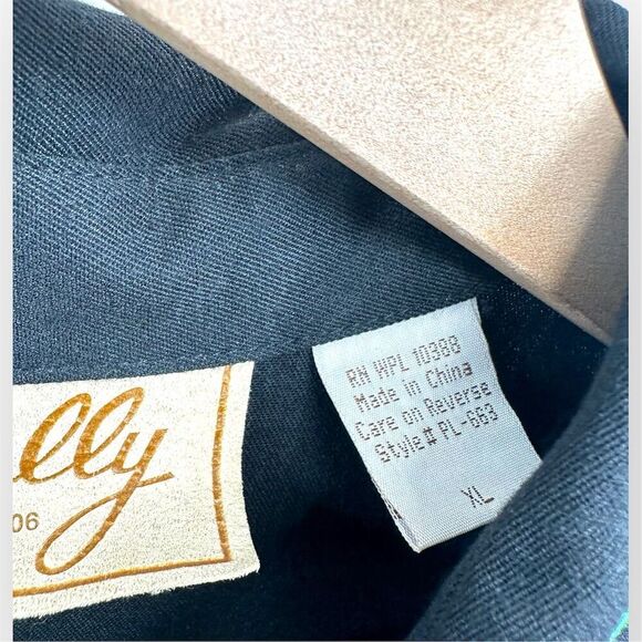 Vintage Scully XL Western Shirt Long Sleeve Embroidered Snap Button-up - Picture 6 of 7